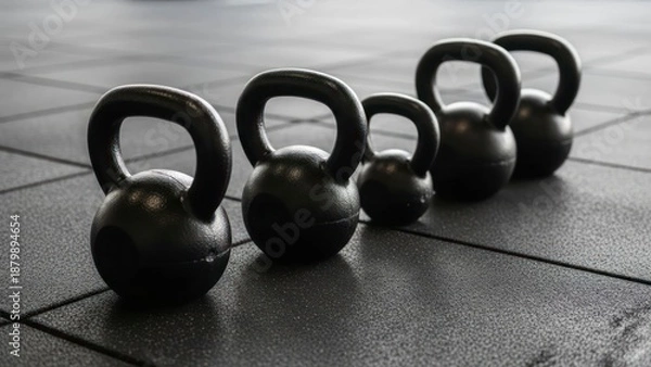 Fototapeta Kettlebell workout