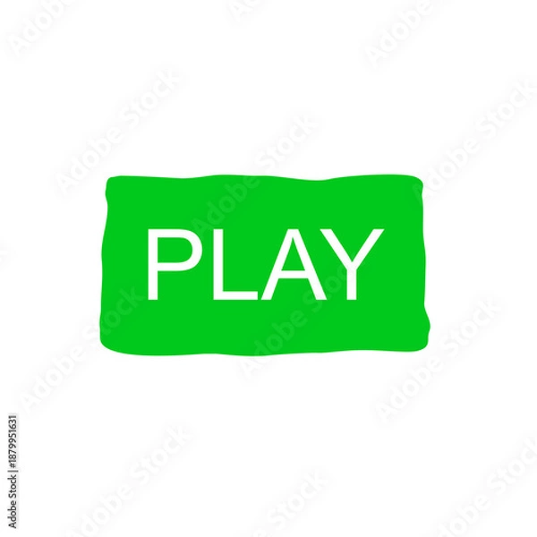 Obraz GAME PLAY BUTTON