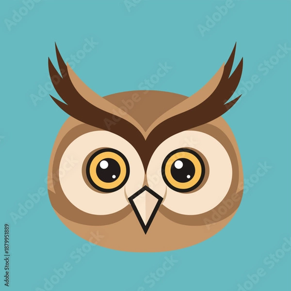 Obraz Cartoon Owl Face