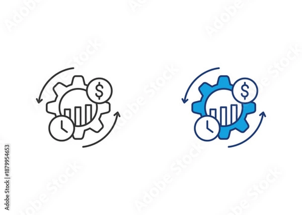 Obraz Optimization Icon Set Multiple Style Collection