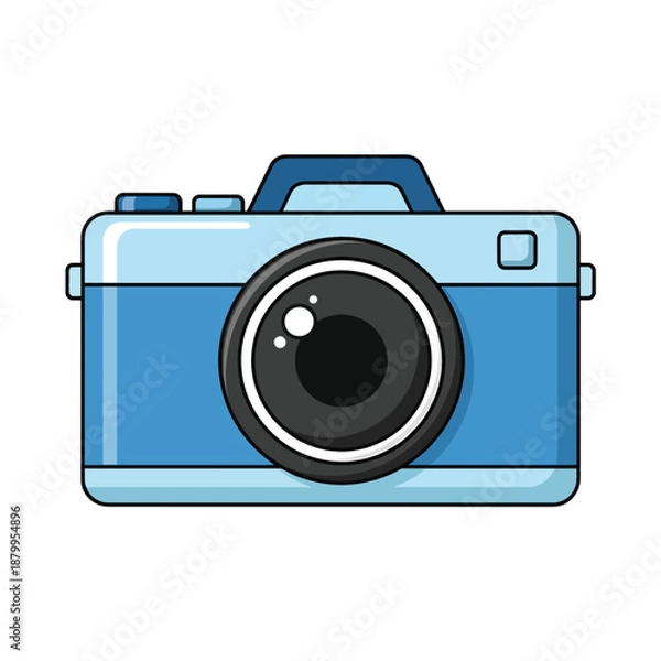 Fototapeta Blue Digital Camera Icon