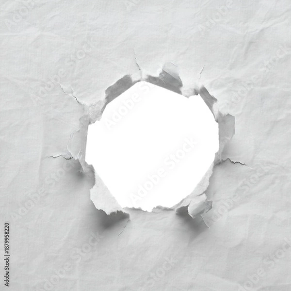 Obraz hole in paper