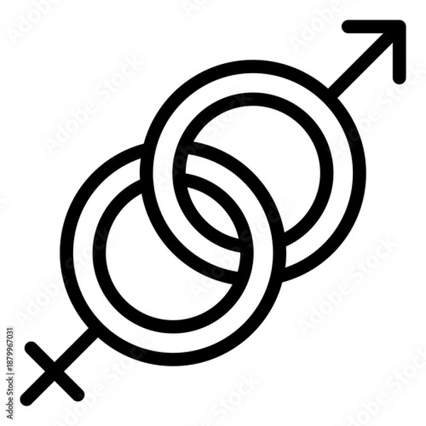 Obraz genders icon vector