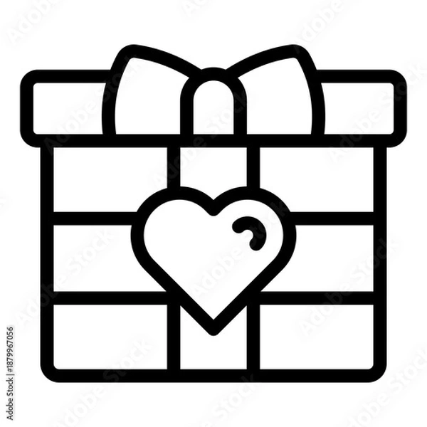 Obraz gift icon vector