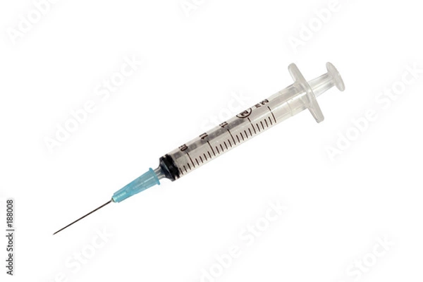 Obraz seringue jetable detoure fond blanc