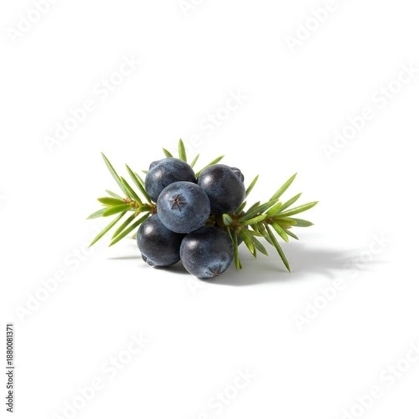 Obraz blueberries on white background