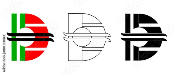 Obraz Dirham Symbol Vector – UAE Currency Icon Design