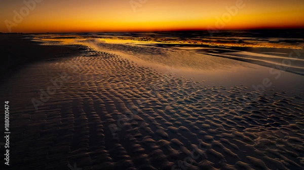 Fototapeta sunset at the beach