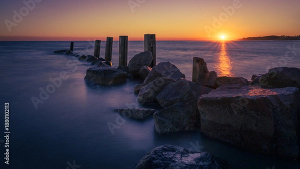 Obraz sunset over the sea