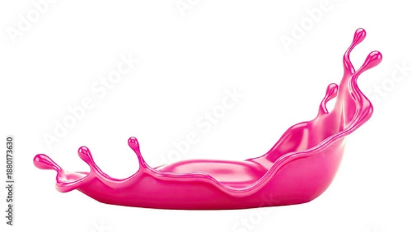 Obraz Vibrant Pink Liquid Splash