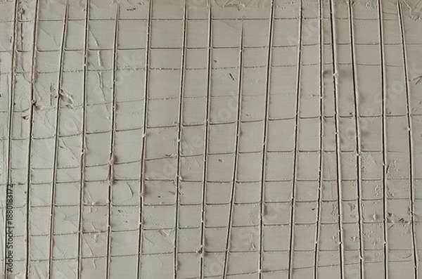 Obraz Grey modelling clay background and texture with squares