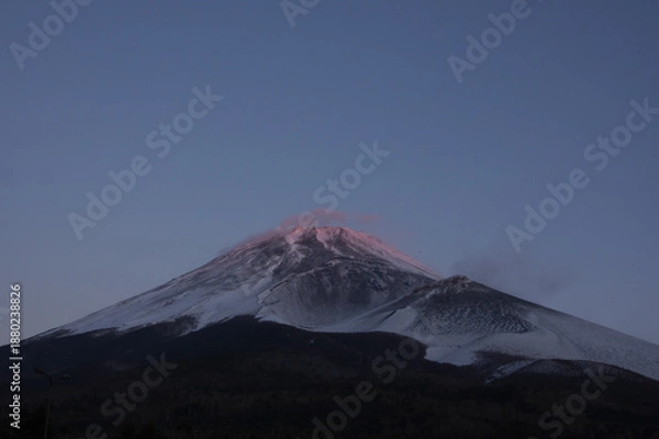 Obraz 早朝の冬富士