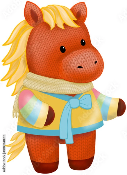 Obraz 한복입은 말인형