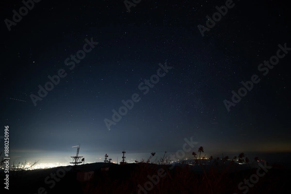 Obraz 鰐塚山電波塔からの夜空