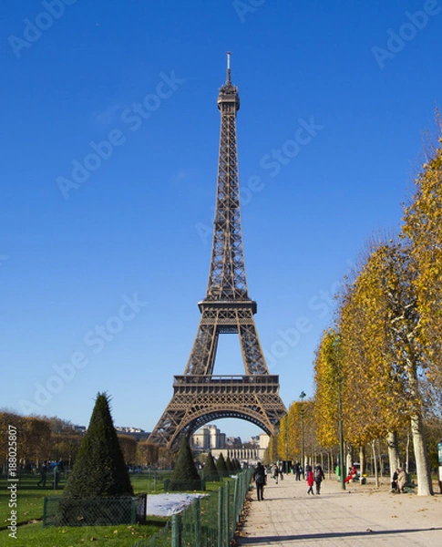 Fototapeta Eiffel Tower in Paris in Autumn