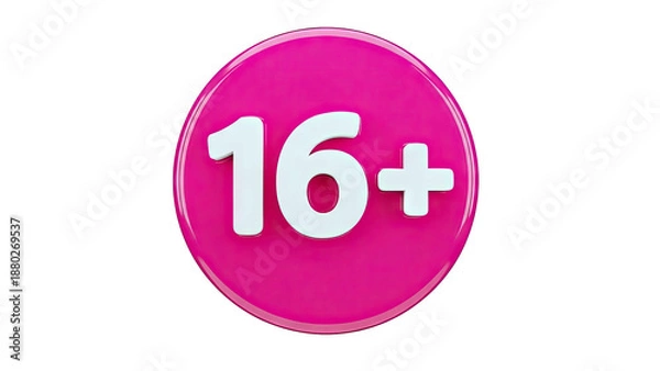 Obraz 16+ Age Restriction Symbol