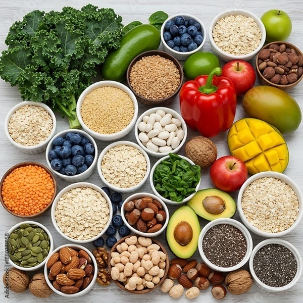 Obraz 彩り豊かな健康食のハーモニー