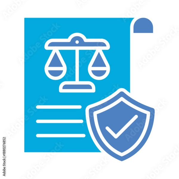 Fototapeta Secured Icon