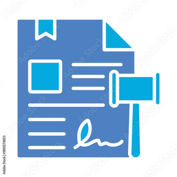 Fototapeta Contract Icon