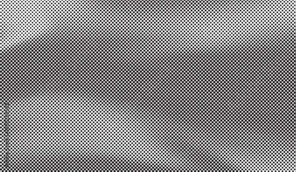 Fototapeta Abstract black and white dotted halftone gradient texture vector background