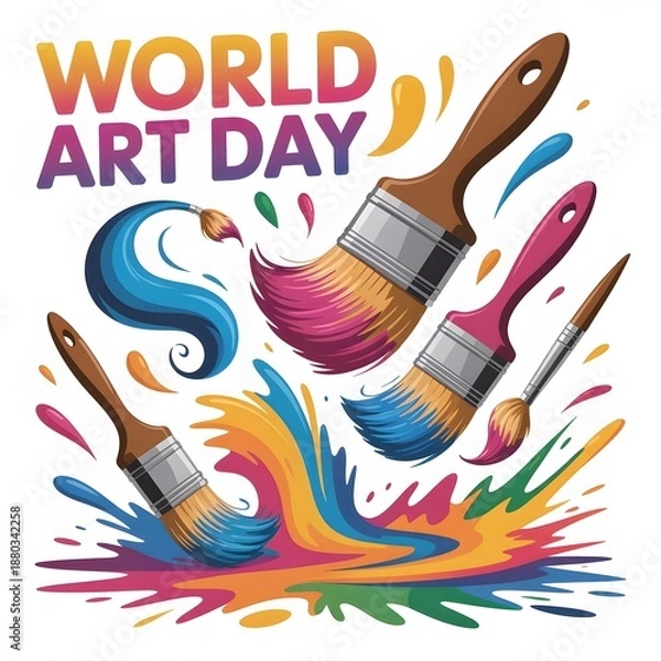 Obraz brush and paint