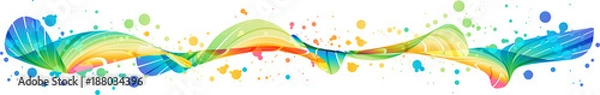 Obraz Colorful splash horizontal design