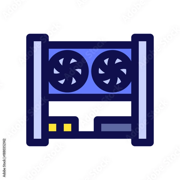 Fototapeta Mining Rig Icon