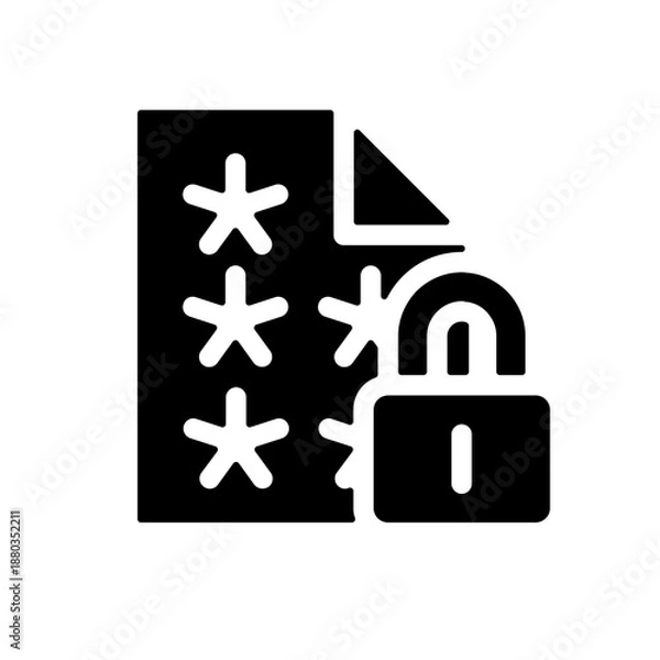 Fototapeta Encryption Icon