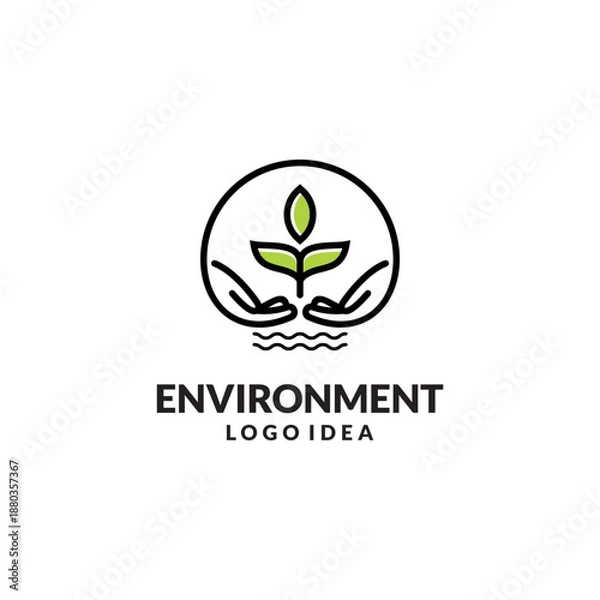 Fototapeta environment logo