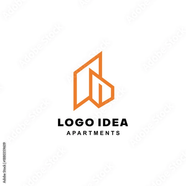 Fototapeta apartment logo