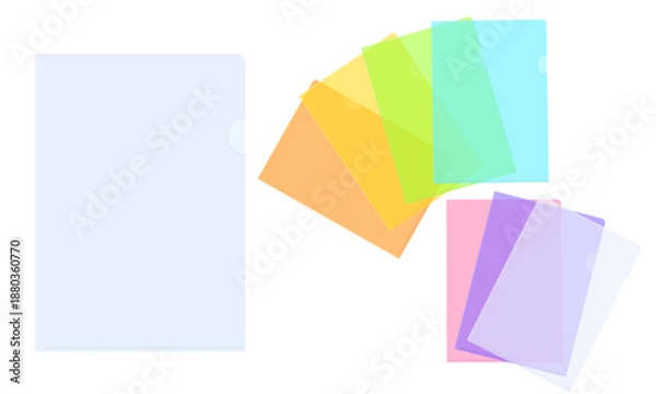 Obraz クリアファイルのセットのイラスト