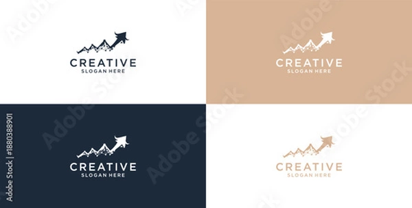 Obraz modern technology icon logo design