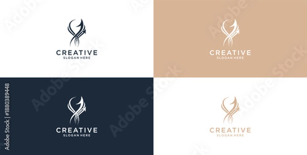 Obraz modern technology icon logo design