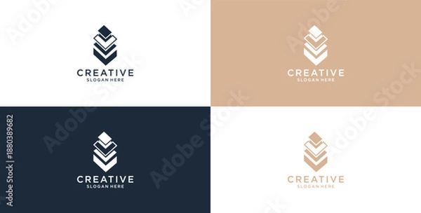 Obraz modern technology icon logo design