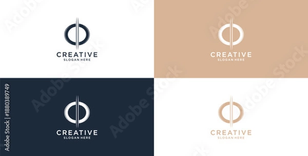 Obraz modern technology icon logo design