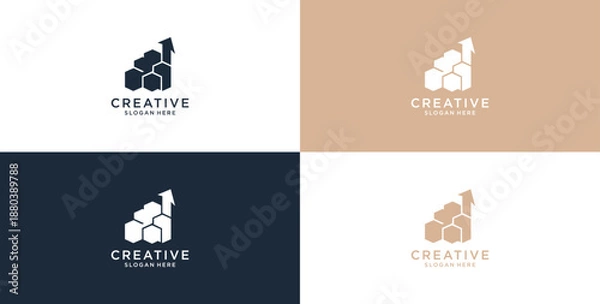 Obraz modern technology icon logo design