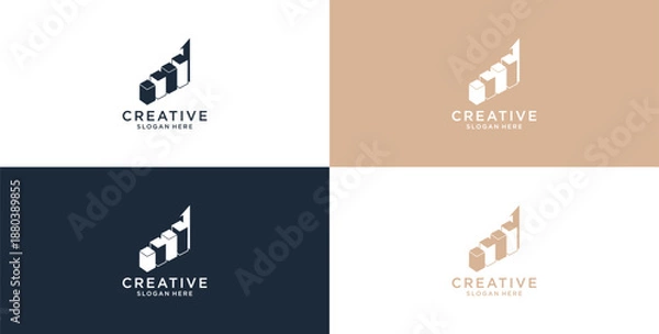 Obraz modern technology icon logo design