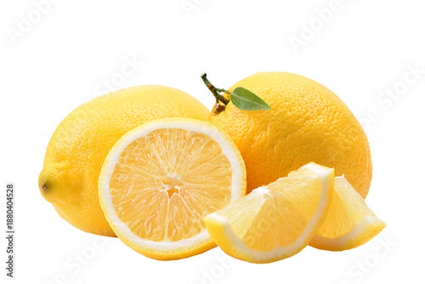 Obraz Fresh lemon fruit isolated