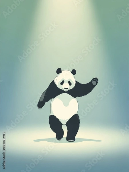 Obraz 踊るパンダ
