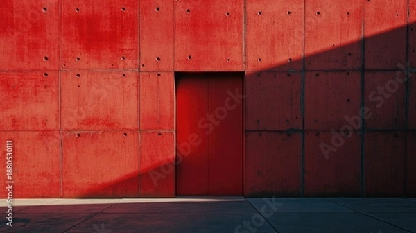 Obraz Red textured concrete background