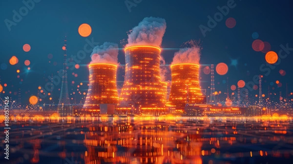 Obraz Nuclear Energy Technology Power Concept