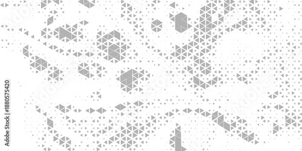Fototapeta Seamless halftone triangle pattern. Random vector noise texture. Vector ilustration