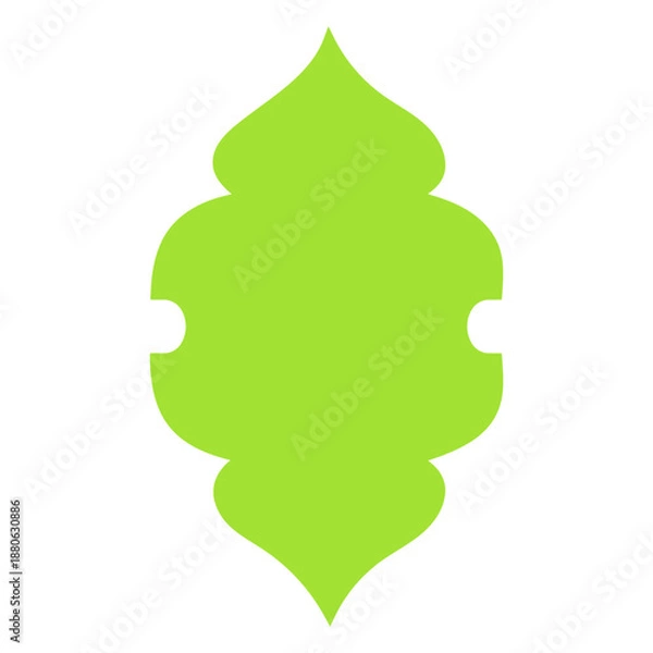 Obraz Green Moroccan Tile Shape