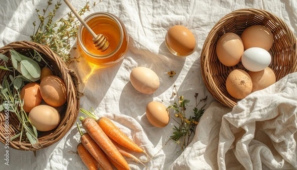 Obraz ingredients for baking