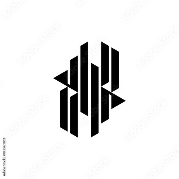 Obraz black and white barcode