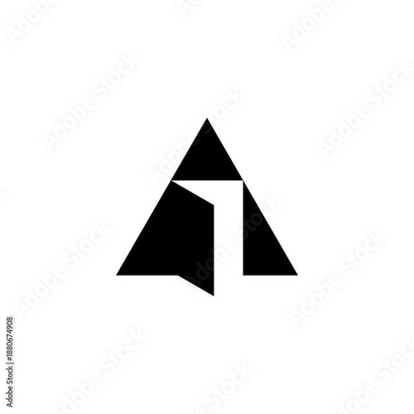 Obraz abstract triangle shape