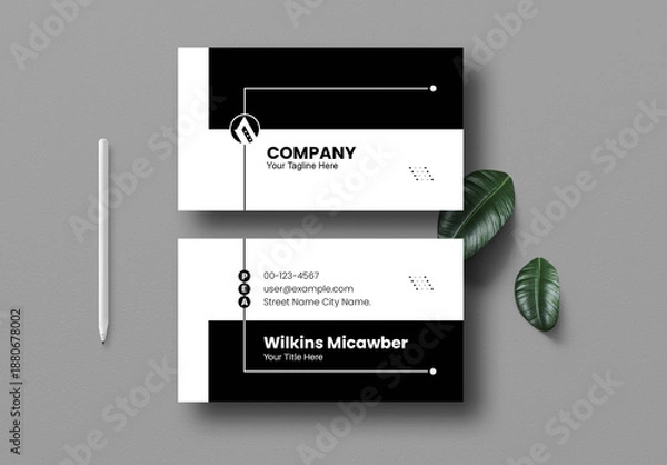 Obraz Business Card Design Layout