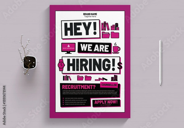 Obraz Job Advertisement Flyer