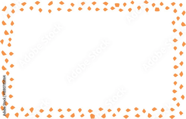 Fototapeta Doodle Dots Border Frame