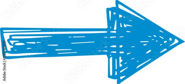 Fototapeta Arrow Scribble Doodle Icon